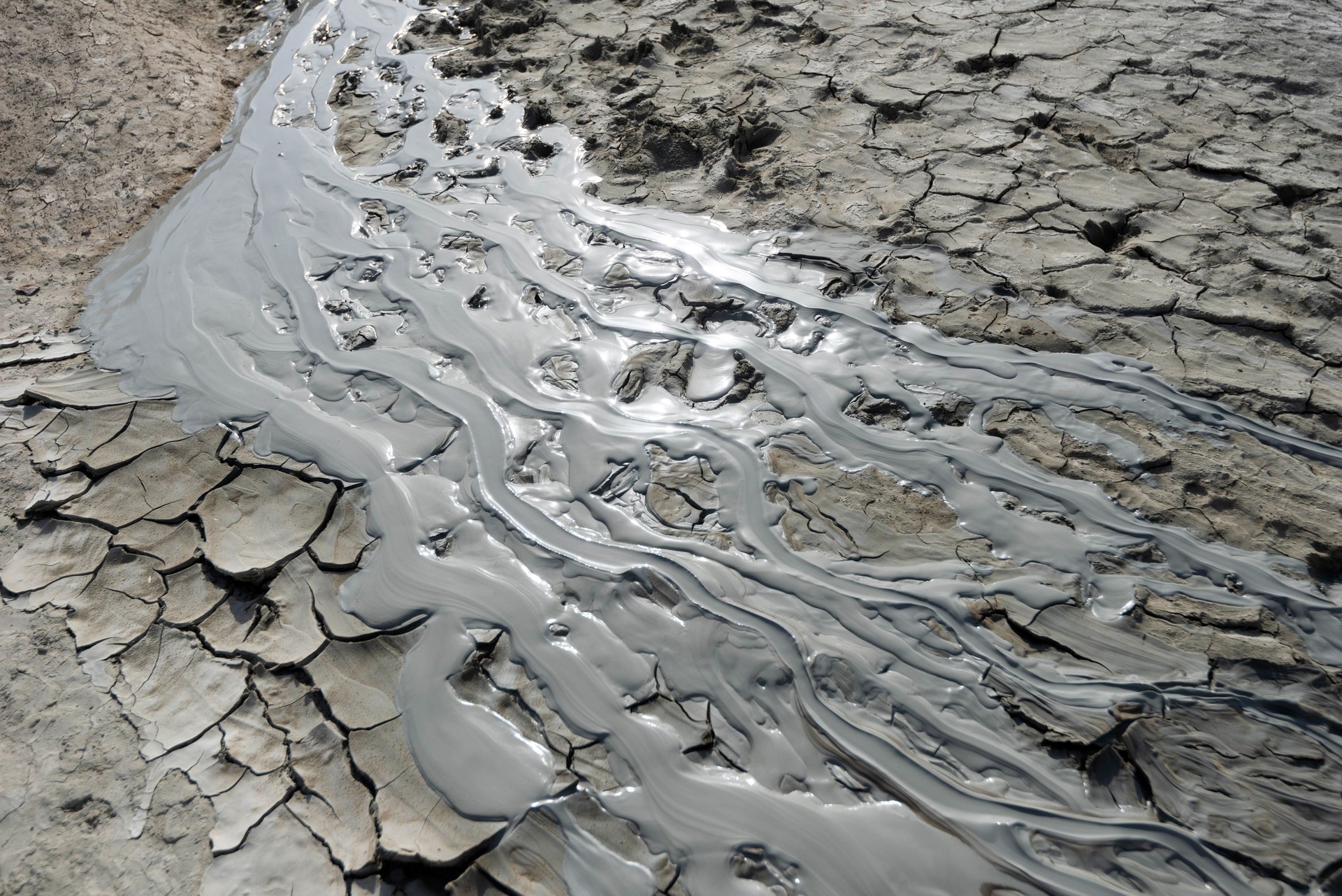 Mud Volcano in Hingol National Park, Balochistan, Pakistan, taken in August 2019